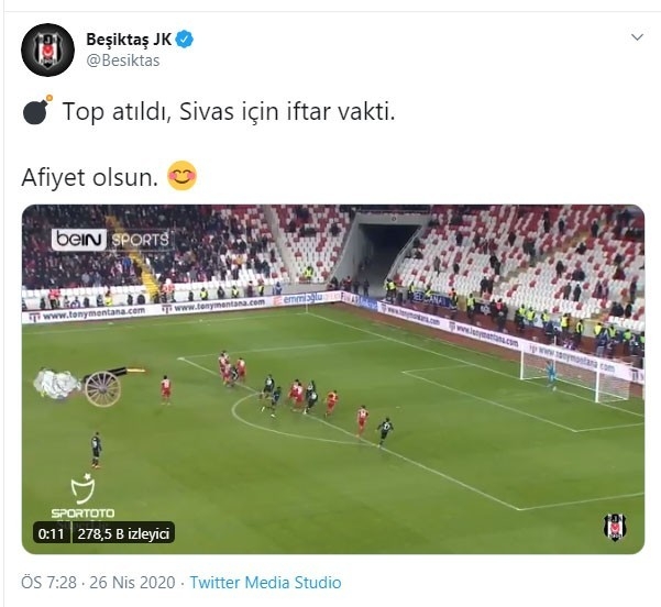 Beşiktaş'ın göndermesine, Sivasspor'dan cevap