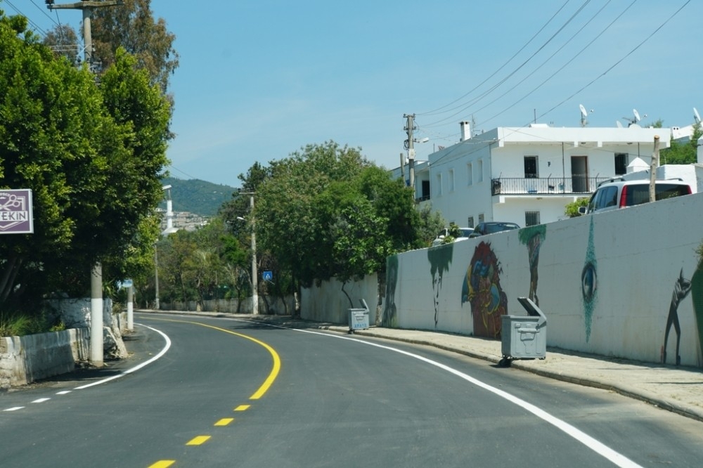 Bodrum yollar yenileniyor
