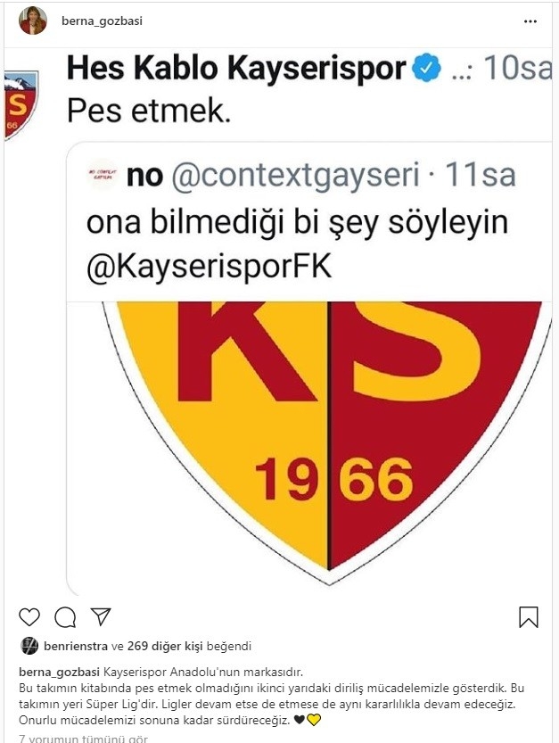 "Bu takımın kitabında pes etmek yok"