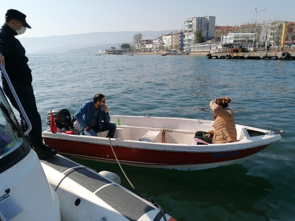Yasağa rağmen denize açılan amatör balıkçılara ceza yağdı