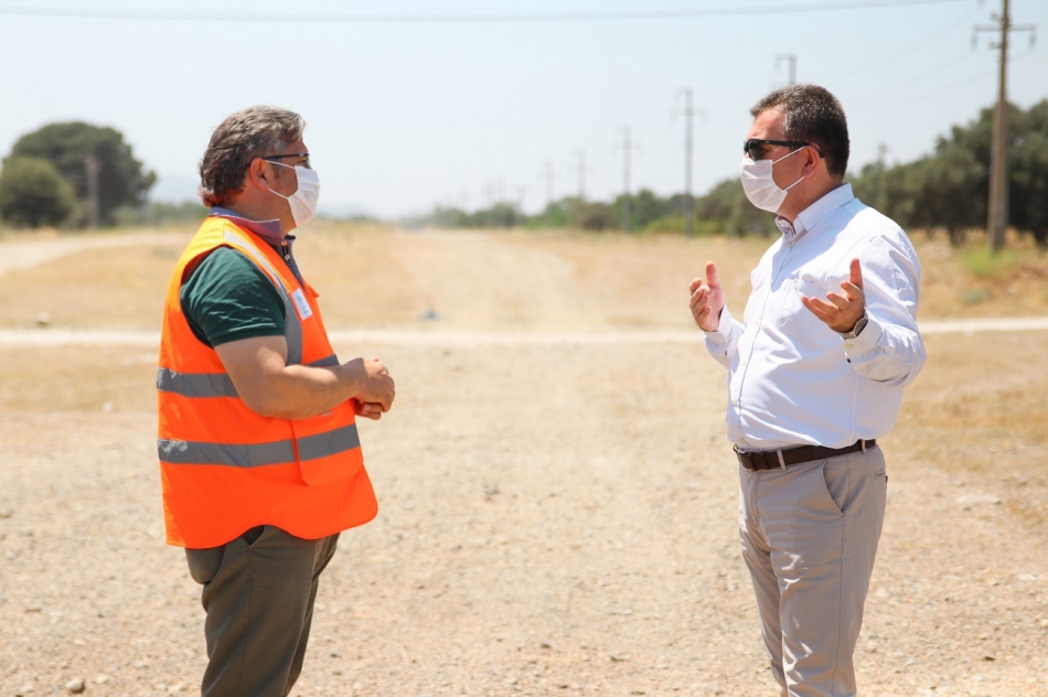 Bergama çevre yolu inşaatı başladı