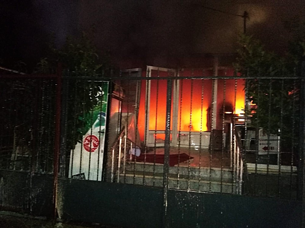 Güzellik salonu alev alev yandı