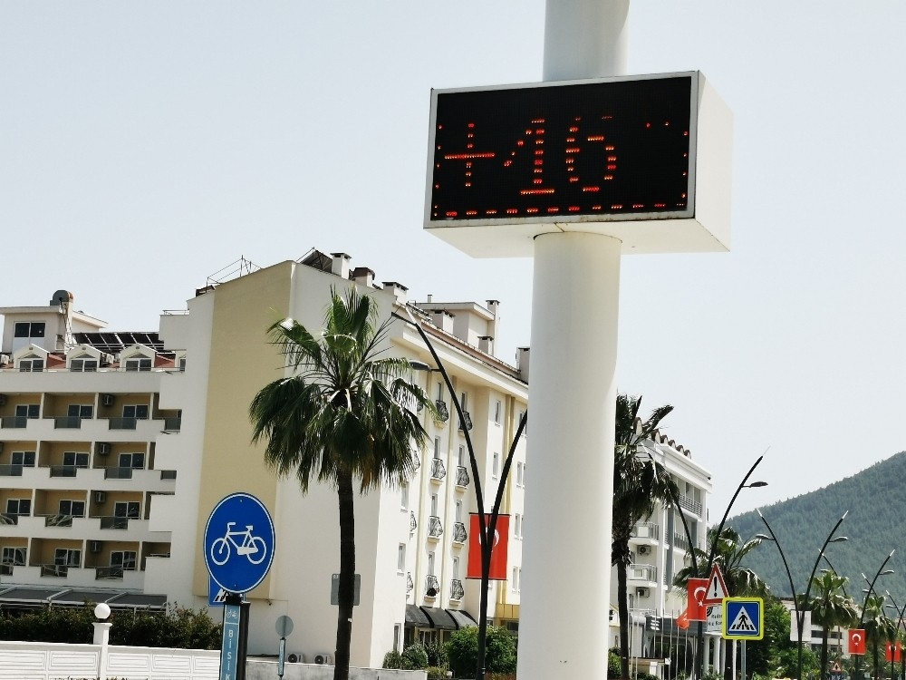 Marmaris'te termometreler patladı!
