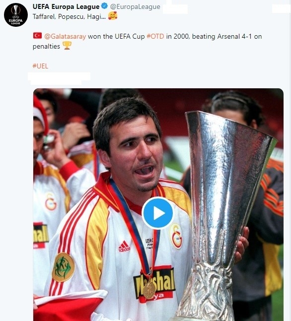 UEFA'dan Galatasaray paylaşımı