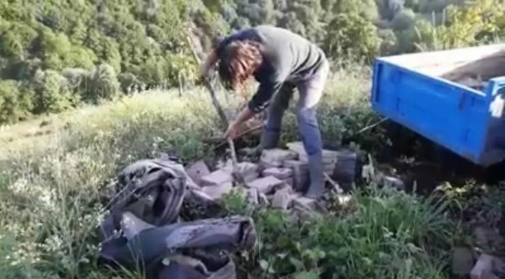 Yılanı deliğinden tatlı dille çıkartmaya çalıştı