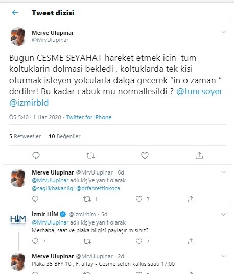 Çeşme otobüsü tıka basa yolcu aldı iddiası