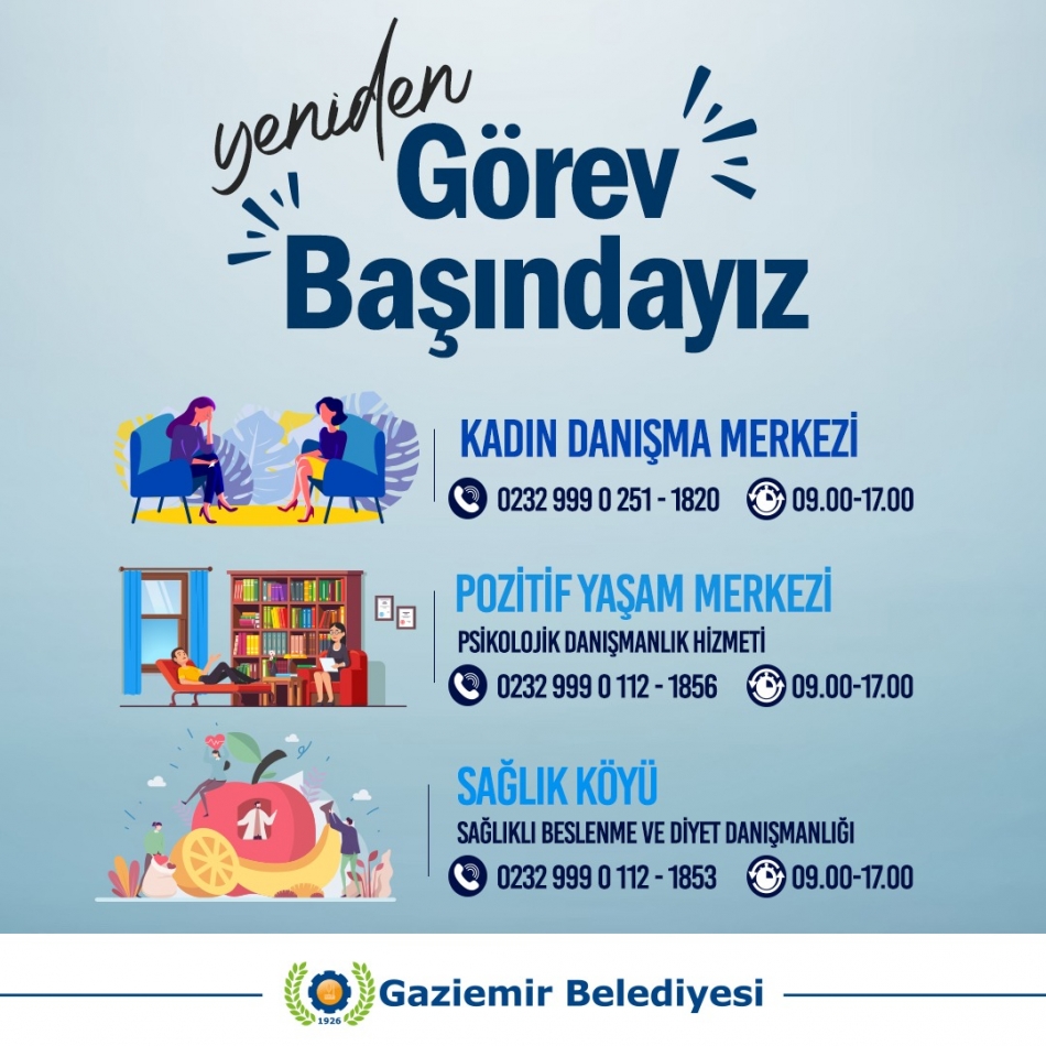 Gaziemir’de derde derman hizmetler
