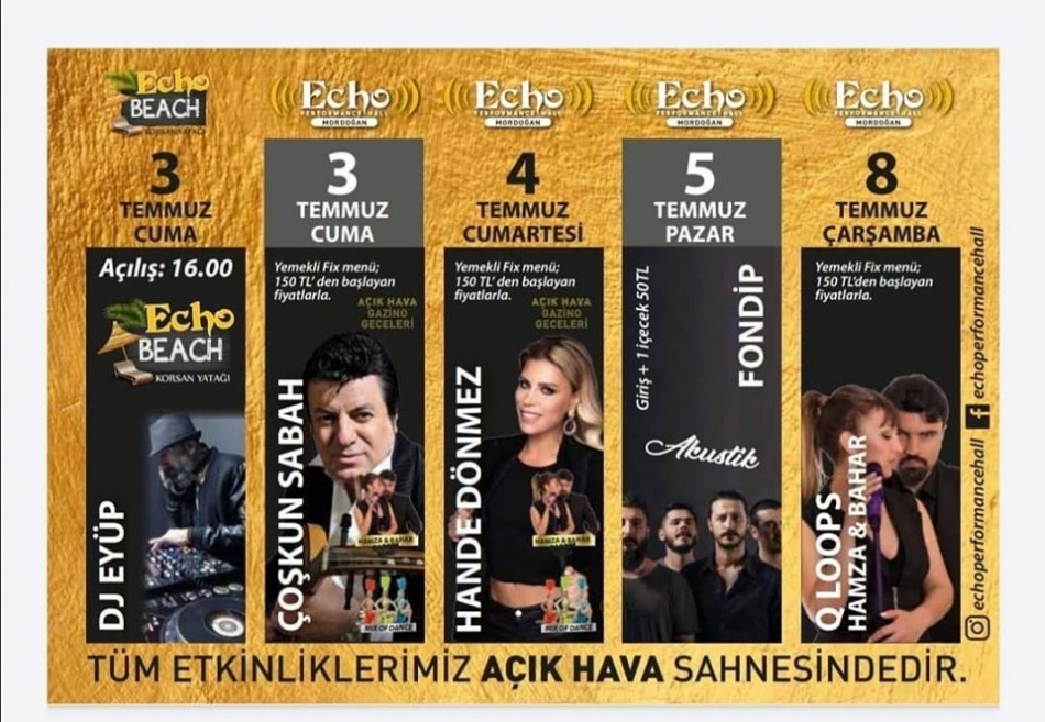 Eğlence, dinlence, lezzet hepsi bir arada