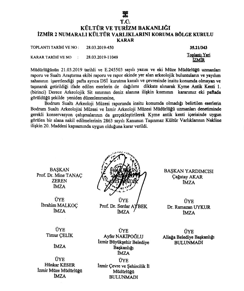 Antik kente kıymak isteyen kararın altında şaşırtan imza