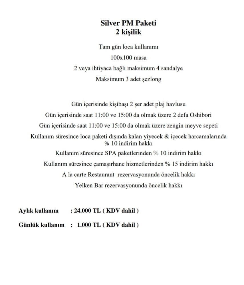 Bodrum'da aylığı 24 bin liraya şezlong