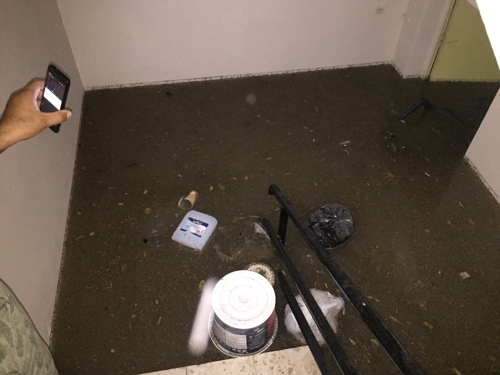 Sel asfaltı, rüzgar ağaçları söktü