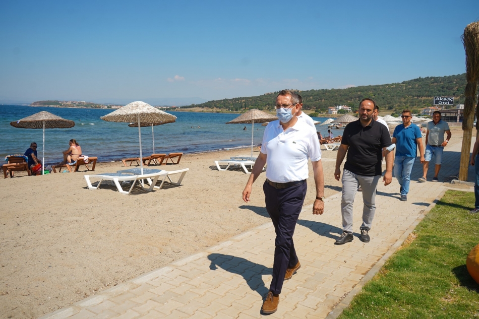 Cunda Adası yeni bir plaja kavuştu