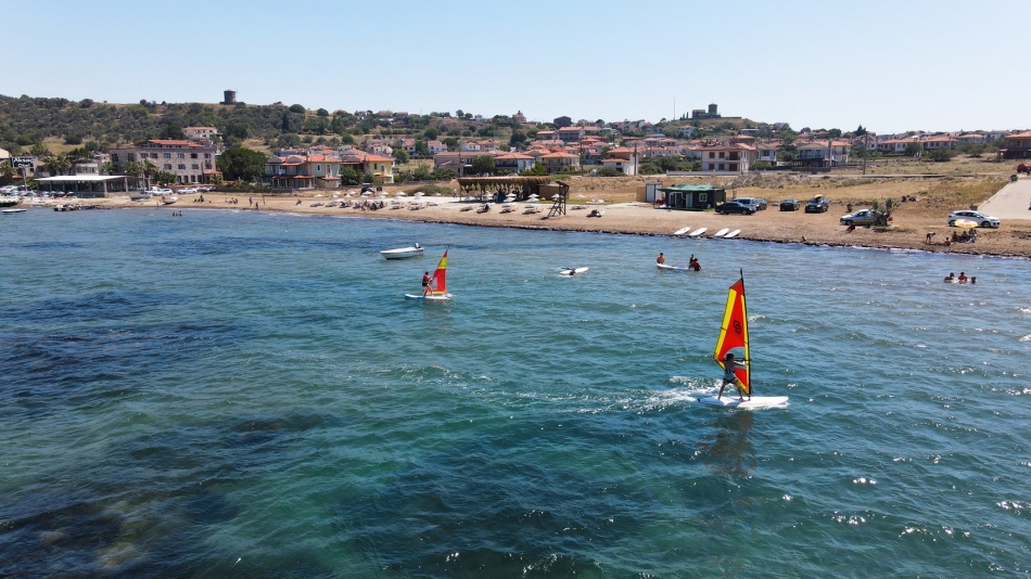 Cunda Adası yeni bir plaja kavuştu