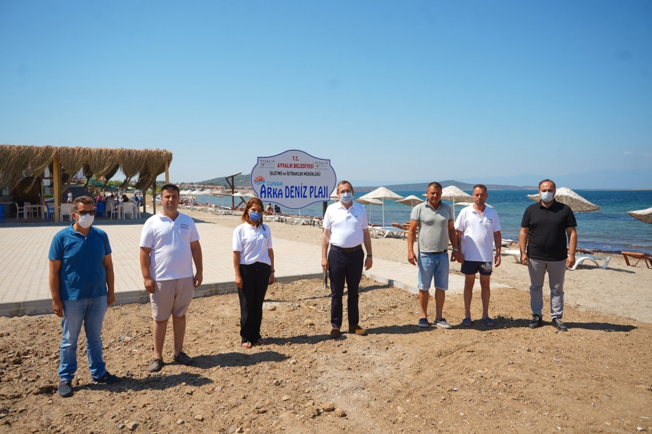 Cunda Adası yeni bir plaja kavuştu