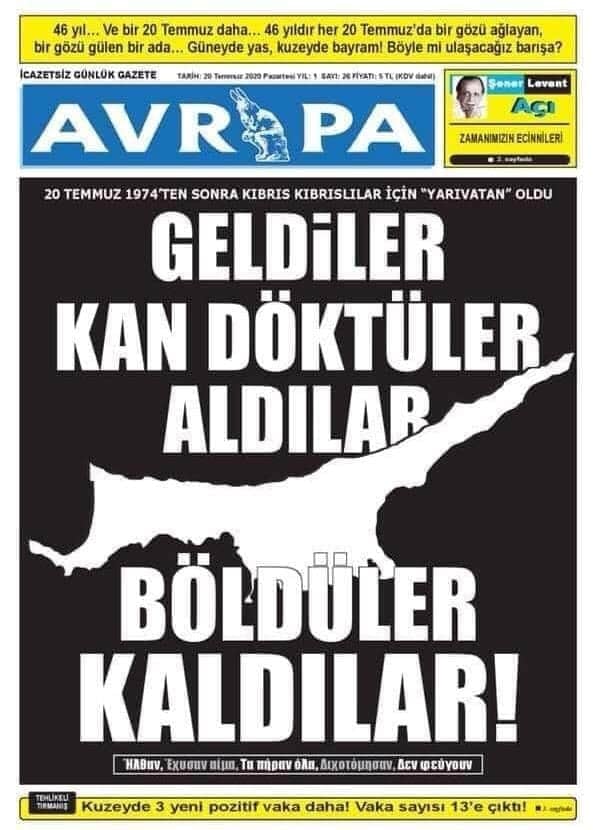 Türkiye'yi aşağılayan Türk! gazetesi..