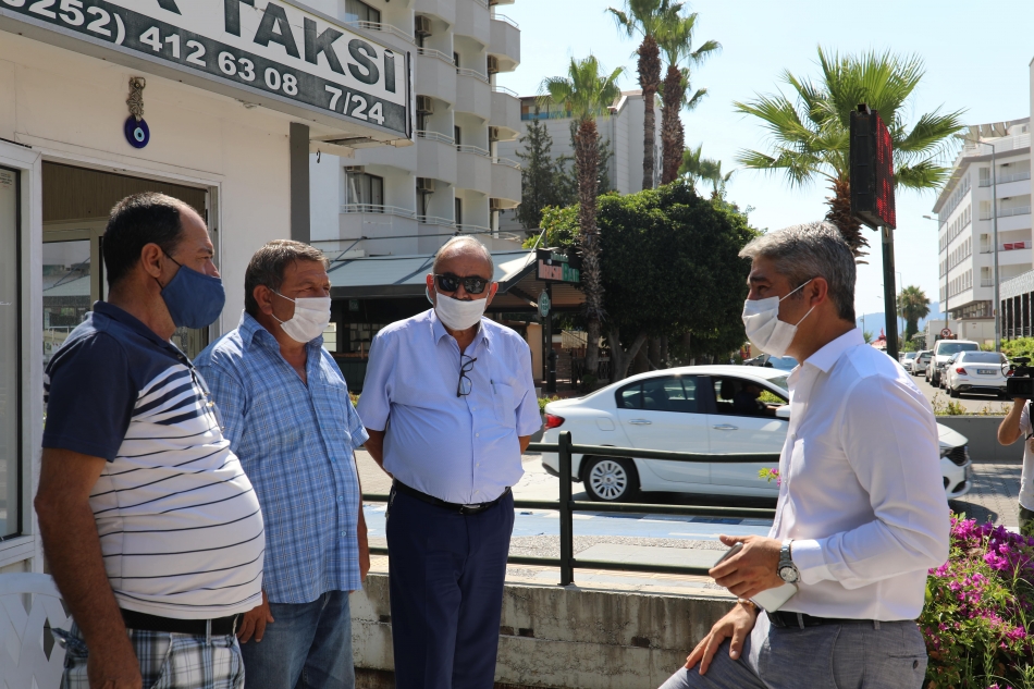 Taksicilere maske uyarısı
