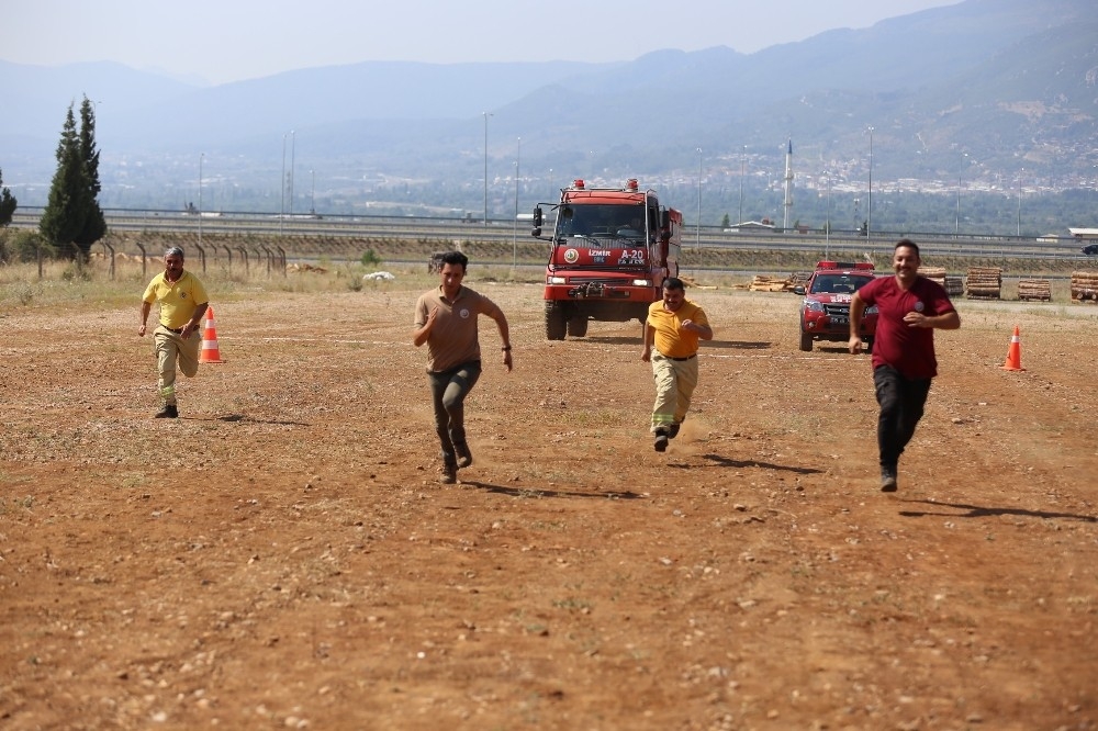 "Ateş savaşçıları" güne sporla başlıyor