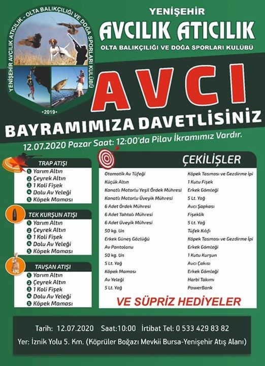Avcı Bayramı başlıyor