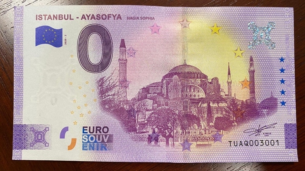 Ayasofya, hatıra amaçlı Euro'da