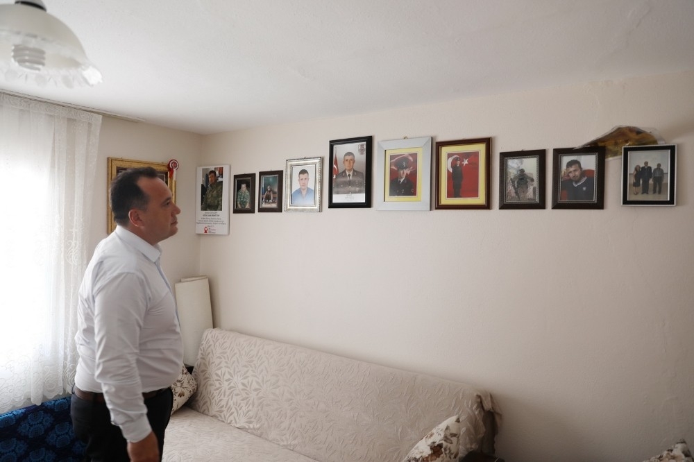 Başkan Dutlulu, Kurban Bayramı'nda şehit ailelerini unutmadı