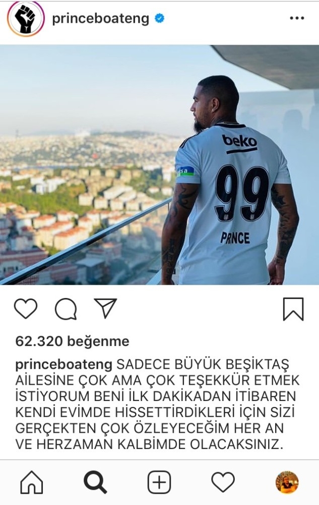 Boateng'den duygusal paylaşım