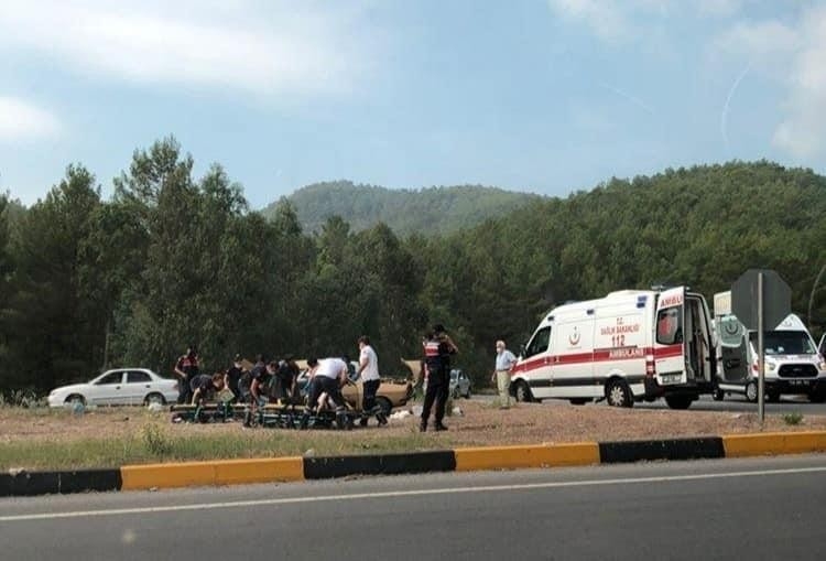 Dalaman'da feci kaza: 2 ölü, 1 yaralı