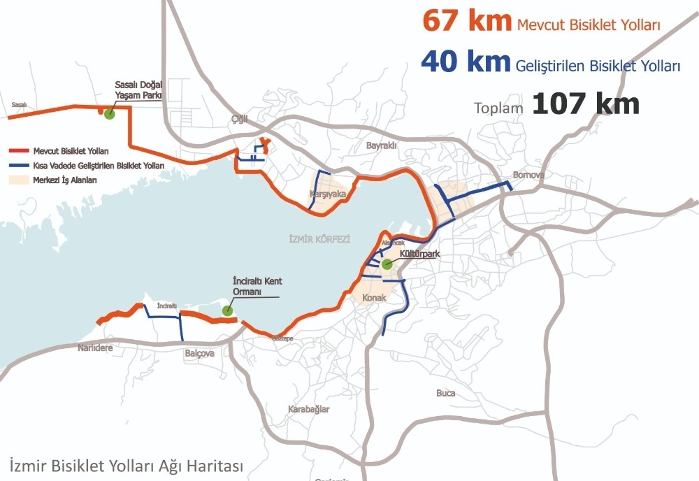İzmir'e 100 bisiklet daha geliyor