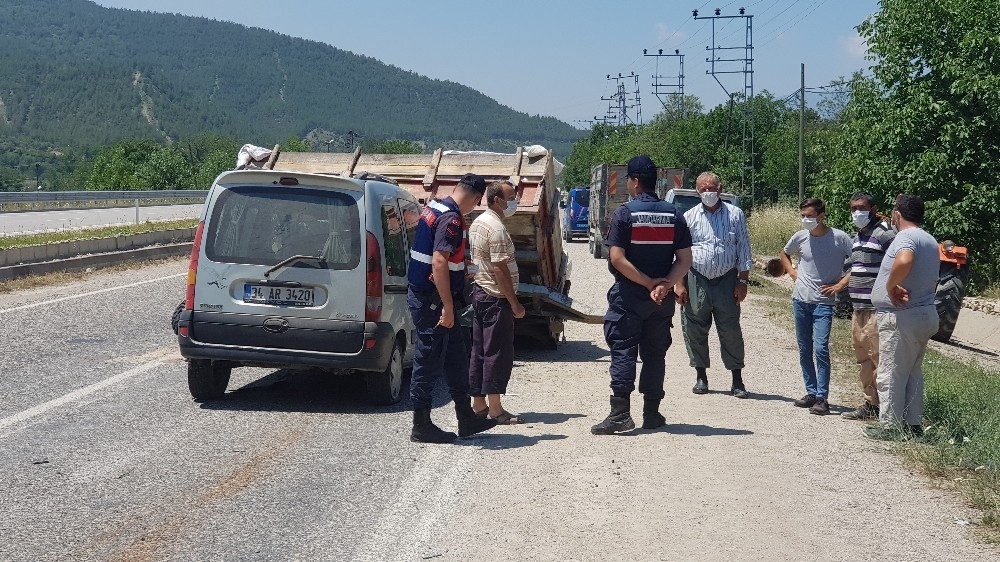 Kaza yaptı, 'daldım abi' dedi