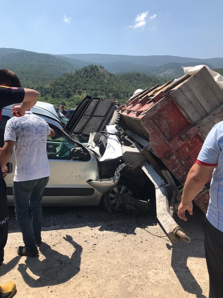Kaza yaptı, 'daldım abi' dedi