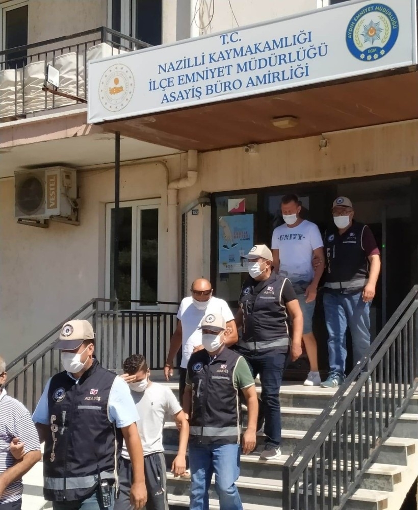 Nazilli'de aranan şahıslar operasyonu: 11 gözaltı