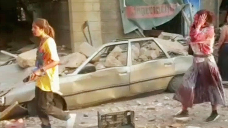 Beyrut'tan dehşet görüntüler