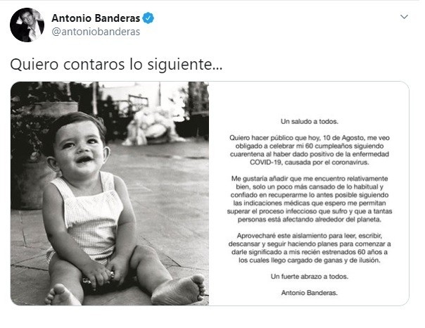 Antonio Banderas korona virüse yakalandı
