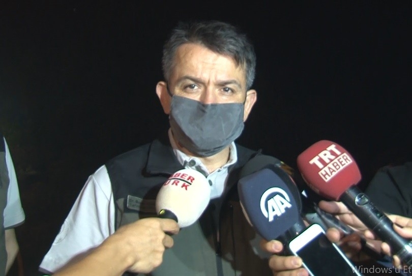 Bakan, Çeşme yangın bölgesinde