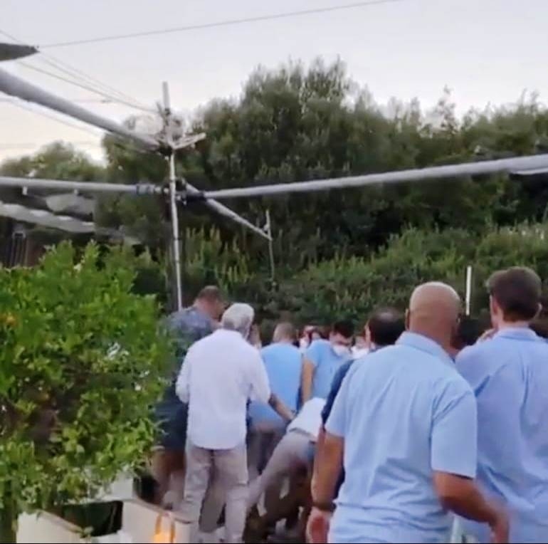 Bodrum'daki lüks işletmede yumruklar havada uçuştu