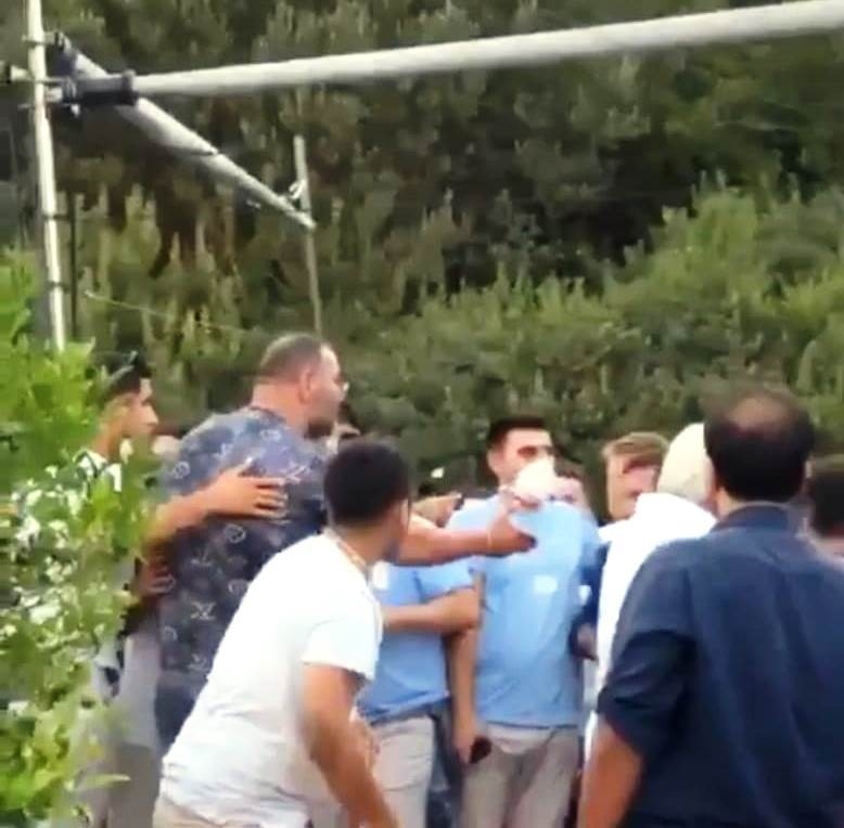 Bodrum'daki lüks işletmede yumruklar havada uçuştu