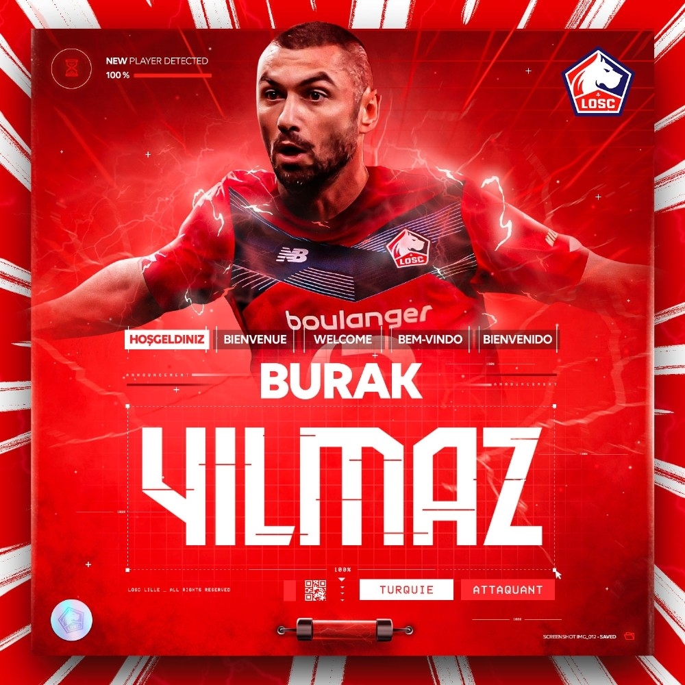 Burak Yılmaz resmen Lille'de
