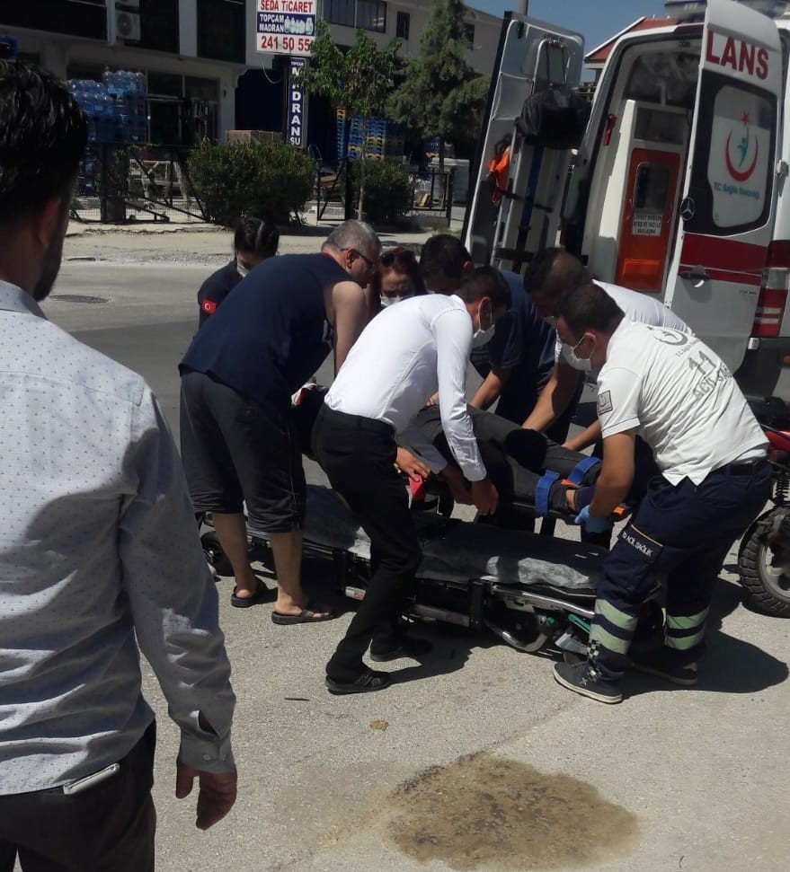 Denizli'de trafik kazası: 1 yaralı