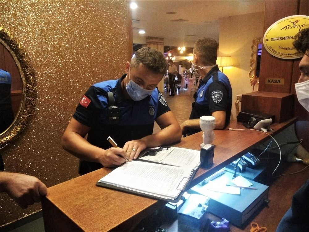 Düğün salonlarına korona denetimi