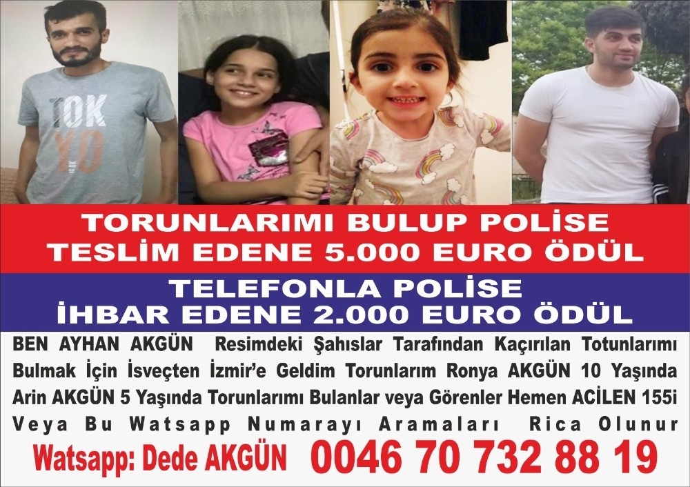 İki damat, torunlarını kaçırdı