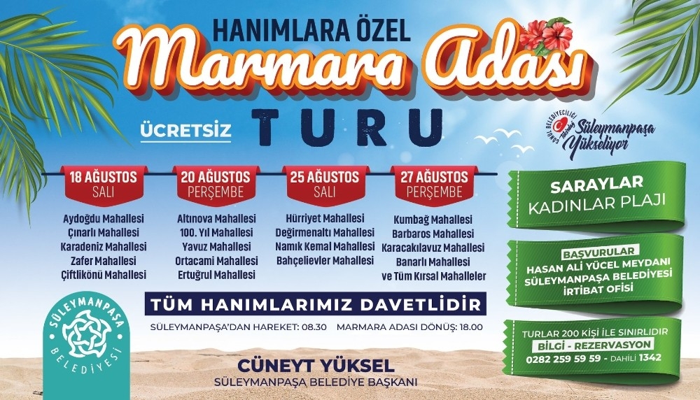 Kadınlara özel ücretsiz ada tatili
