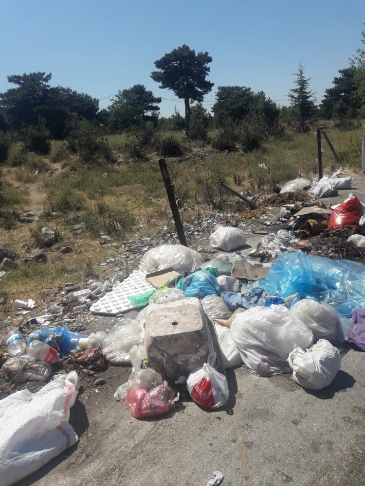 Kurban atıklarını etrafa saçtılar, ekipler müdahale etti