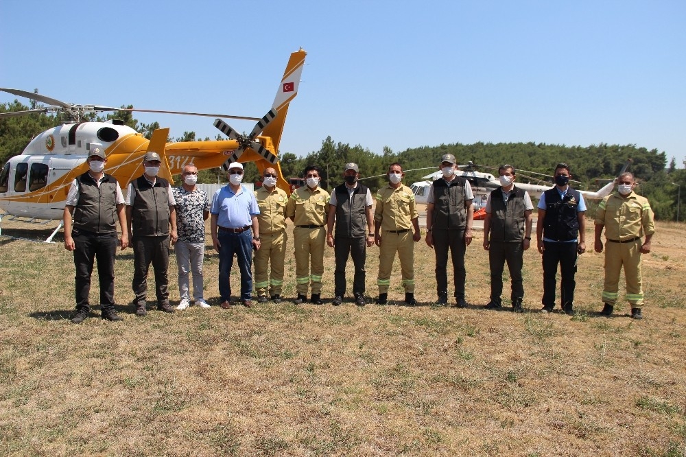 Menderes'teki yangınla ilgili bir gözaltı
