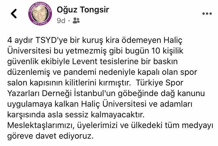 Spor Yazarları'na baskın