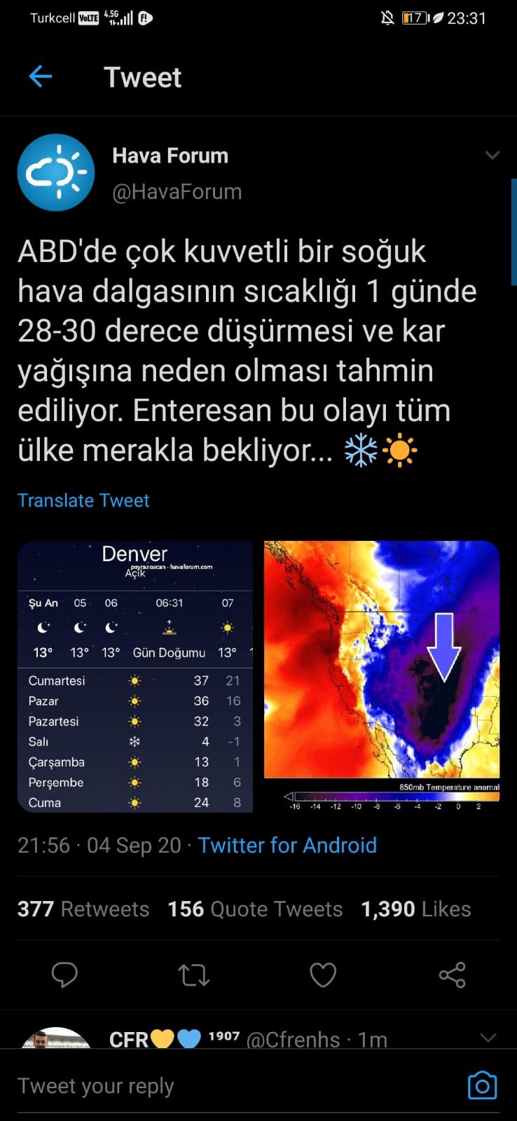 Panik: Hava bir günde 30 derece soğuyacak!