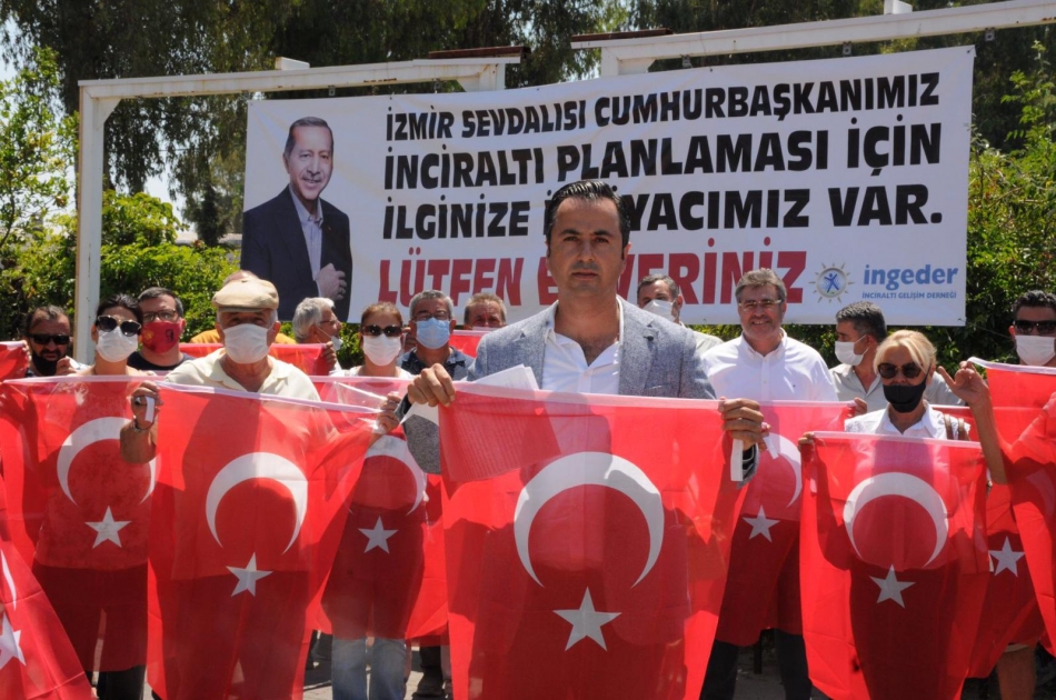 İnciraltı, bayraklarla teşekkür etti