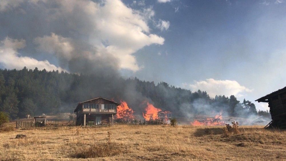 6 yayla evi küle döndü
