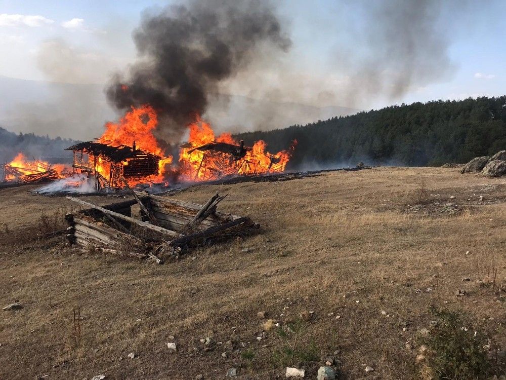 6 yayla evi küle döndü