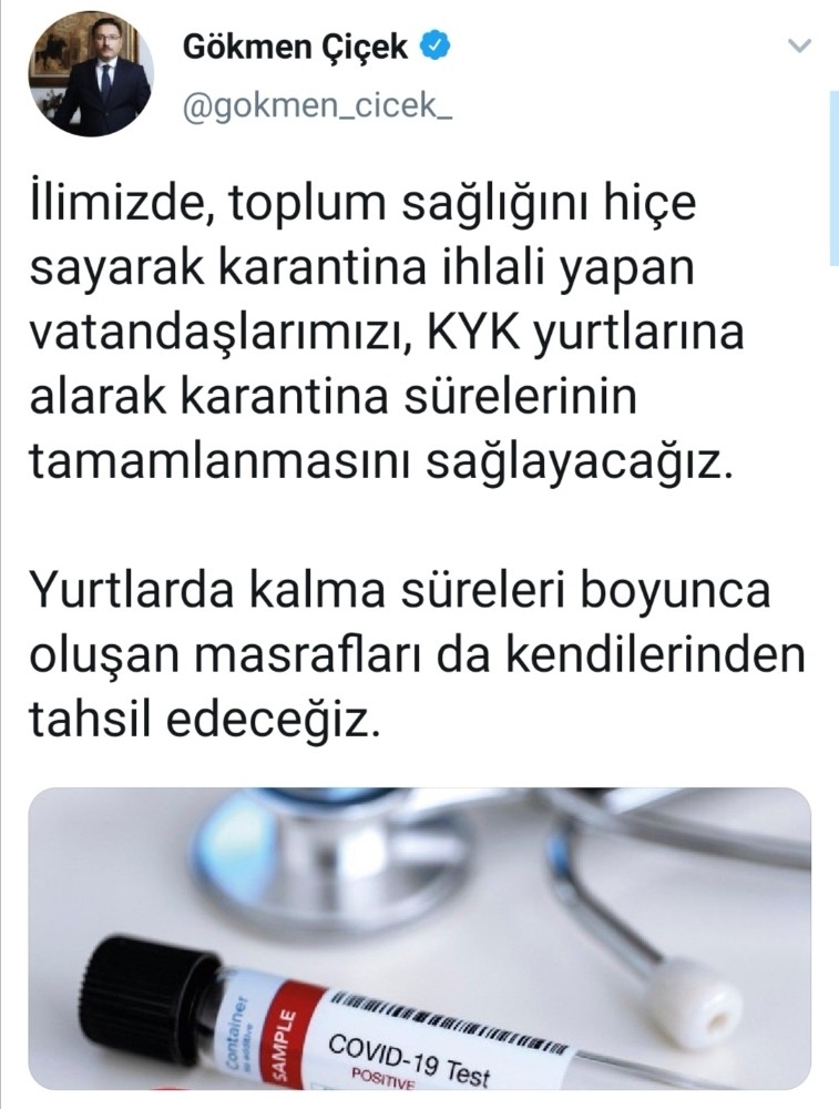 Afyonkarahisar Valisi tuhaf korona uyarısı