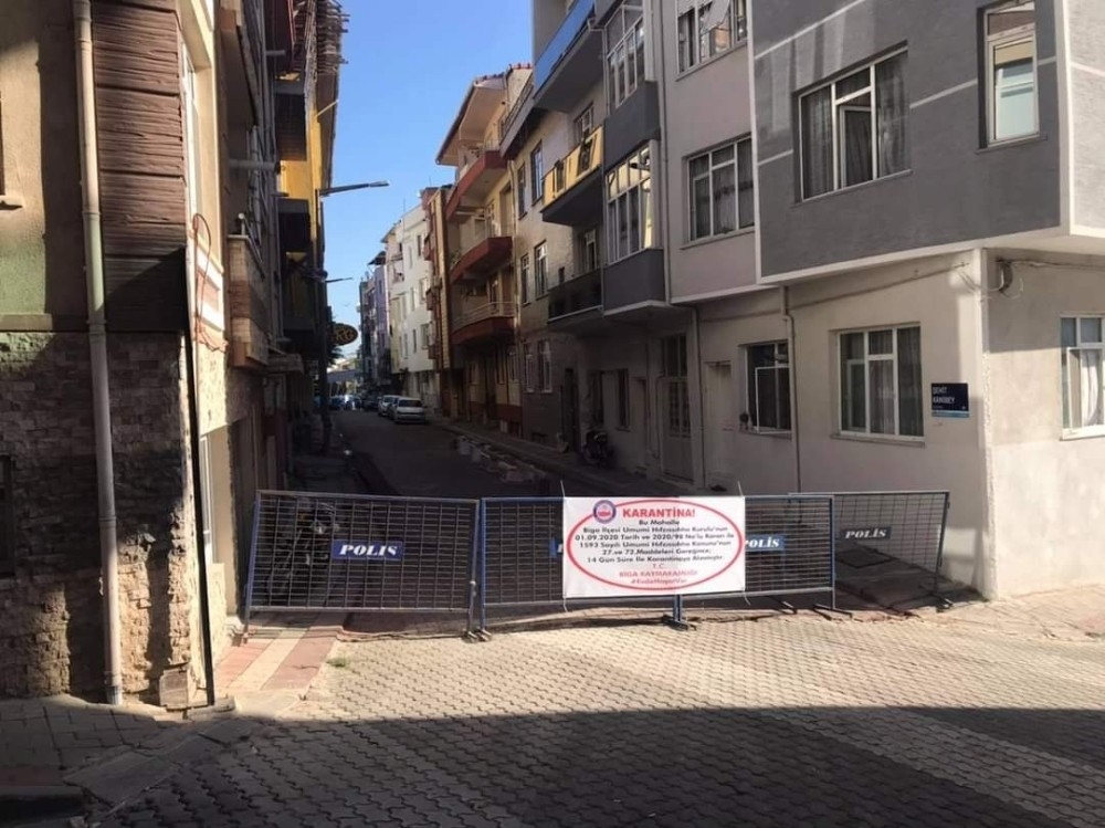 Bir mahalle ve sokak karantina altına alındı