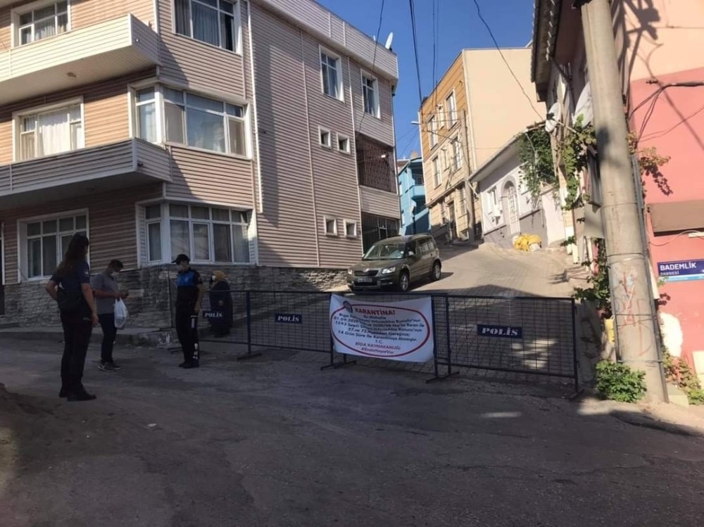 Bir mahalle ve sokak karantina altına alındı